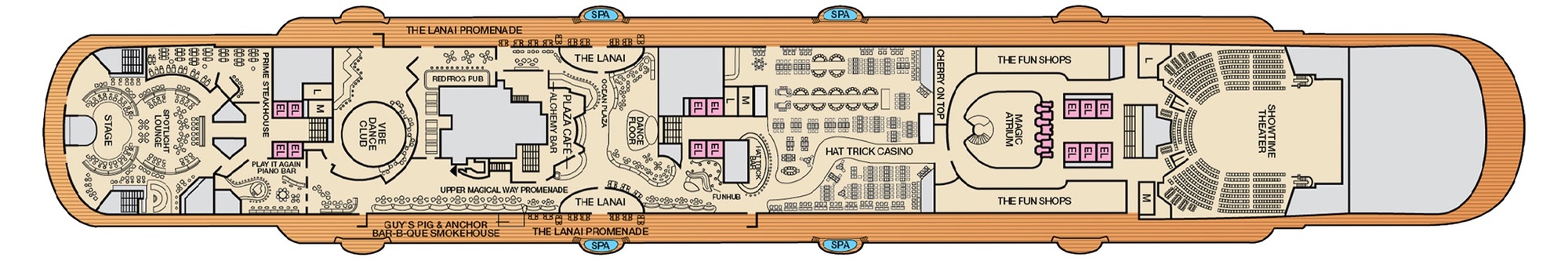 Deck 5 - Promenade plan